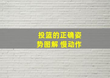 投篮的正确姿势图解 慢动作